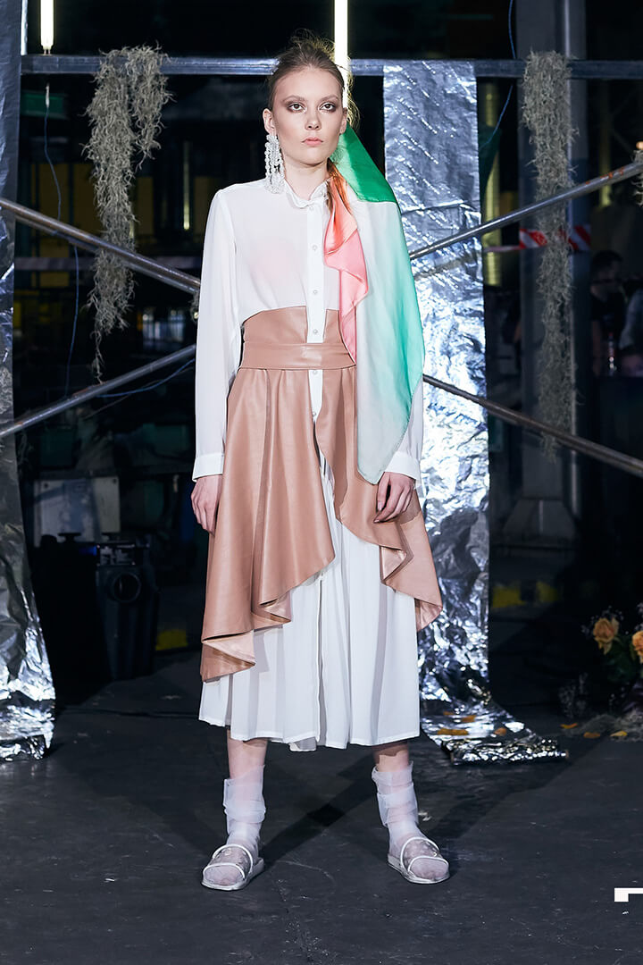 LFW платье и баска DEplace